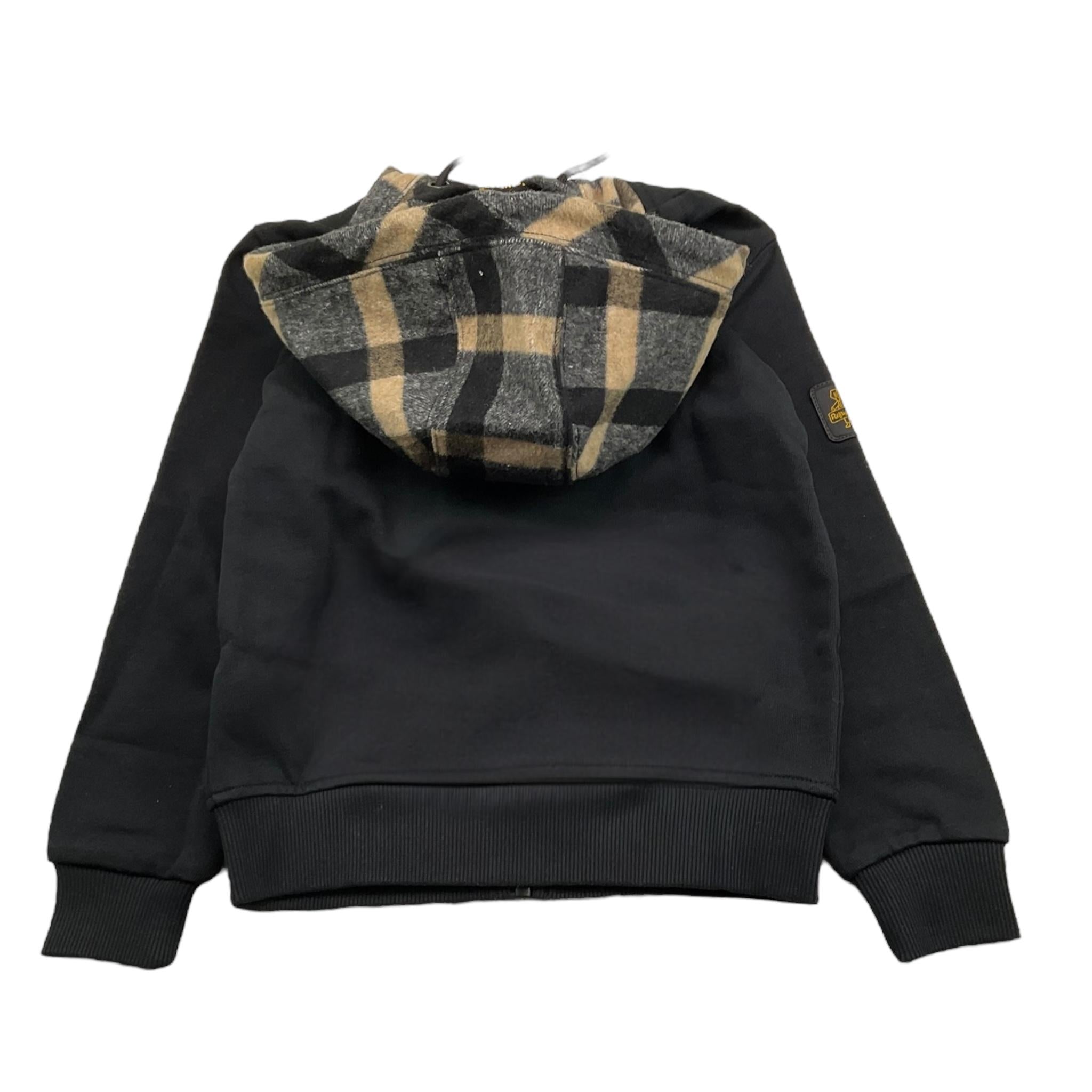 REFRIGIWEAR felpa tinta unita con cappuccio in contrasto e zip Nero per Bambino RW350 NERO REFRIGIWEAR 