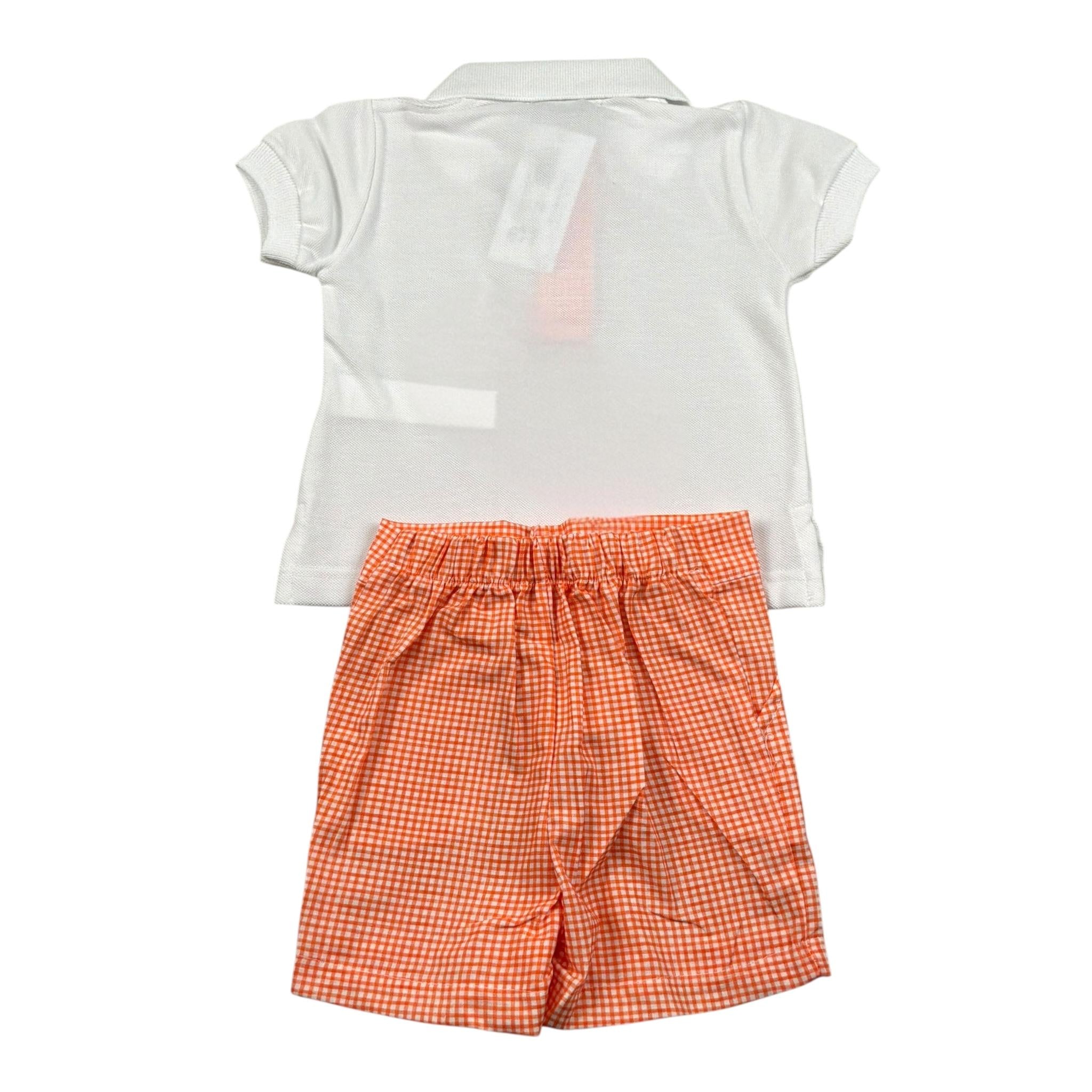 Calamaro Completo 2 Pezzi Polo-Bermuda Bicolore per Bambino 11133J BIANCO/ARANCIONE CALAMARO 