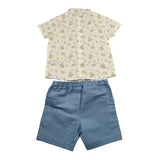 Paz Rodriguez Completo 2 Pezzi Camicia-Bermuda per Bambino 006151526J BIANCO PAZ RODRIGUEZ 