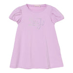 Liu Jo Abito Tinta Unita con Brillantini per Bambina KA5037XXXX LILLA LIU JO 