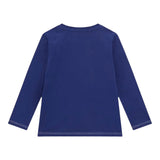 GUESS shirt girocollo tinta unita con stampa in contrasto Blu per Bambino N4BI14I3Z14 BLU GUESS 