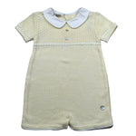 Paz Rodriguez Pagliaccetto Mezza Manica Tinta Unita per Neonato 005121444 GIALLO PAZ RODRIGUEZ 