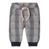 MINI BANDA pantalone stampa fantasia con elastico in vita Blu per Neonato A626 BLU MINI BANDA 