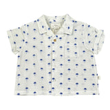 Teddy E Minou Camicia Tinta Unita con Stampa per Neonato E25CI010C4025 BIANCO TEDDY E MINOU 