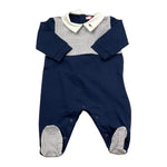 Cesare Paciotti Tutina Manica Lunga Tinta Unita per Neonato TCP5100N BLU CESARE PACIOTTI 