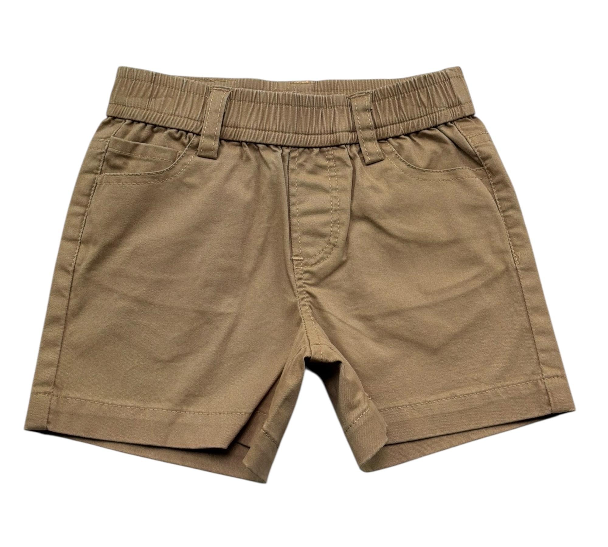 Trussardi Bermuda Tinta Unita con Elsastico In Vita per Neonato TIP26074BE MARRONE TRUSSARDI 