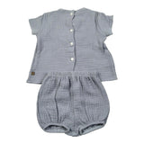 Calamaro Completo 2 Pezzi Camicia-Culotte per Neonato 17727 BLU CALAMARO 