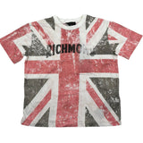 John Richmond T-Shirt Girocollo Tinta Unita con Stampa Bandiera per Bambino RBP26198TS PANNA JOHN RICHMOND 
