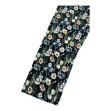 Monnalisa Leggins Tinta Unita Fantasia Floreale per Bambina 413410 NERO MONNALISA 