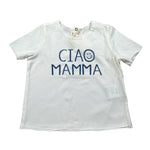 Zhoe & Tobiah T-Shirt Girocollo Tinta Unita con Stampa per Neonato BSE9B PANNA ZHOE & TOBIAH 