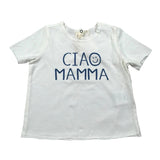 Zhoe & Tobiah T-Shirt Girocollo Tinta Unita con Stampa per Neonato BSE9B PANNA ZHOE & TOBIAH 