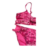 4Giveness 2-teiliger Badeanzug, einfarbig, Bandeau-Top und Höschen-Set für Mädchen, Rosa