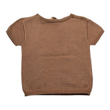 Wedoble T-Shirt Girocollo Tinta Unita per Neonato V2409301C MARRONE WEDOBLE 