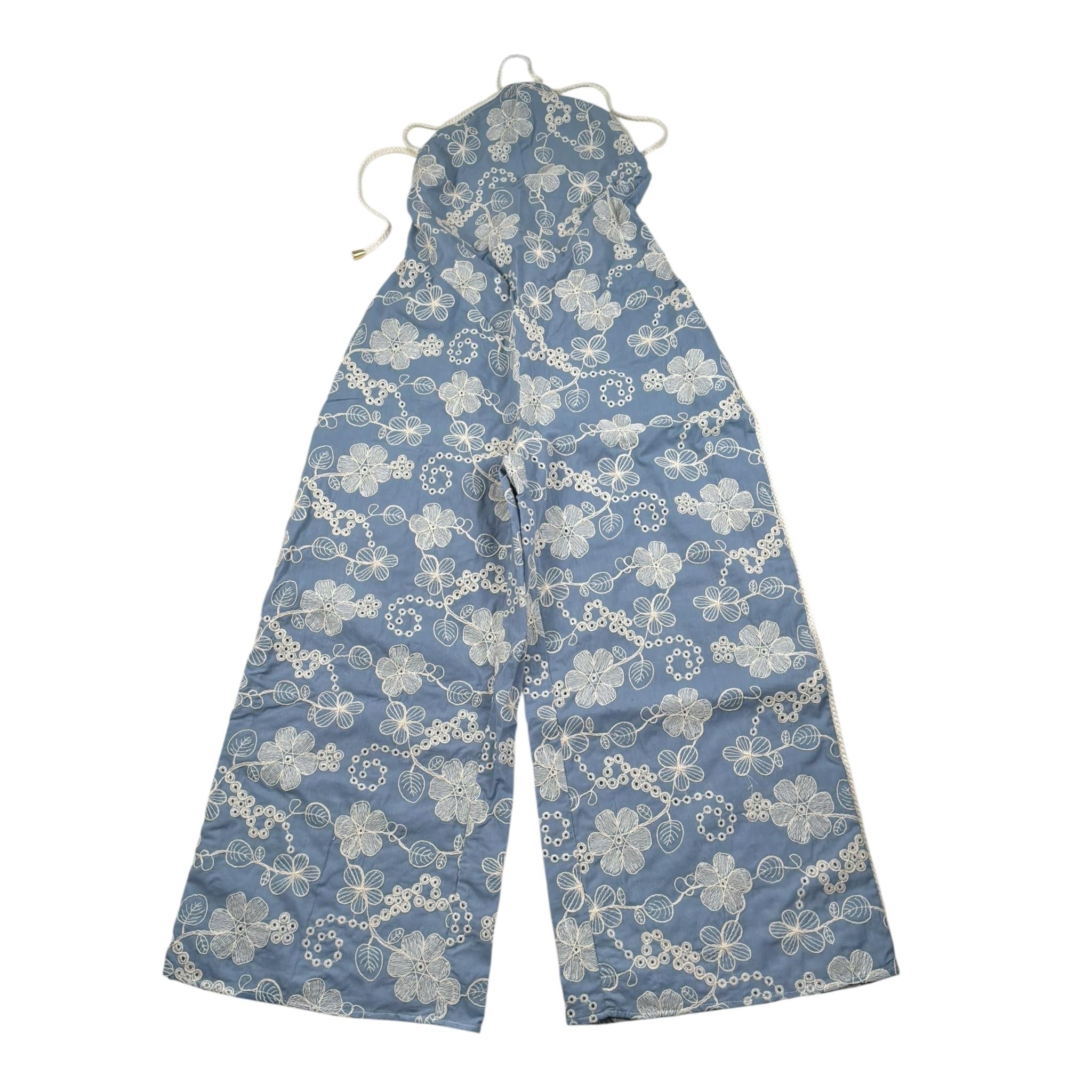 Coco' Et Mama' Tuta Inera Tinta Unita con Ricami per Bambina LYRA AZZURRO COCO' ET MAMA' 