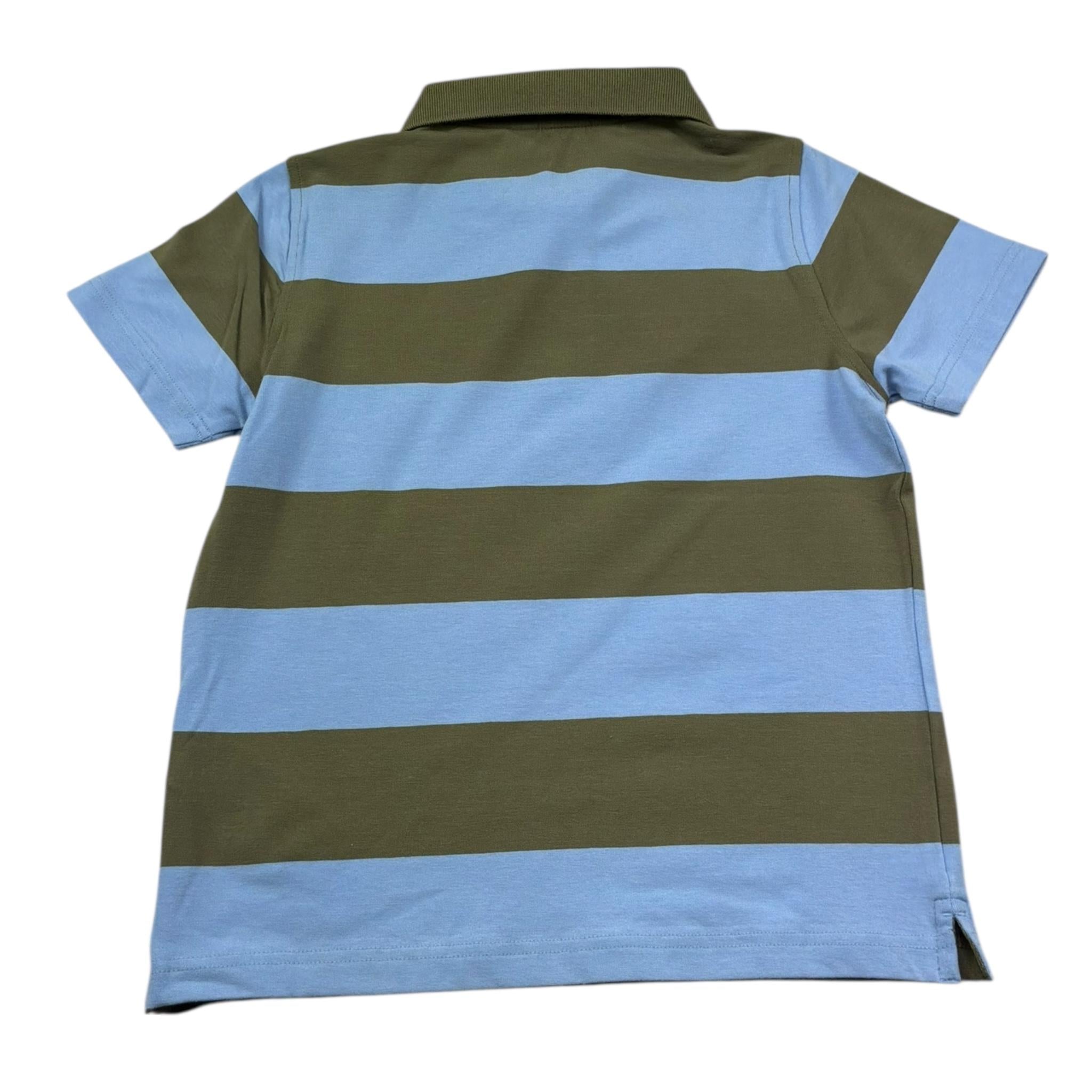 K-Way Polo Mezza Manica Bicolore con Fantasia A Righe per Bambino K3132XW AZZURRO/VERDE K-WAY 