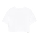 Moschino T-Shirt Girocollo Tinta Unita con Stampa per Bambina HDM06O BIANCO MOSCHINO 