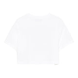 Moschino T-Shirt Girocollo Tinta Unita con Stampa per Bambina HDM06O BIANCO MOSCHINO 