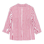 Dou Dou Giacca Tinta Unita con Fantasia A Righe per Bambina DW2P34X BIANCO DOU DOU 