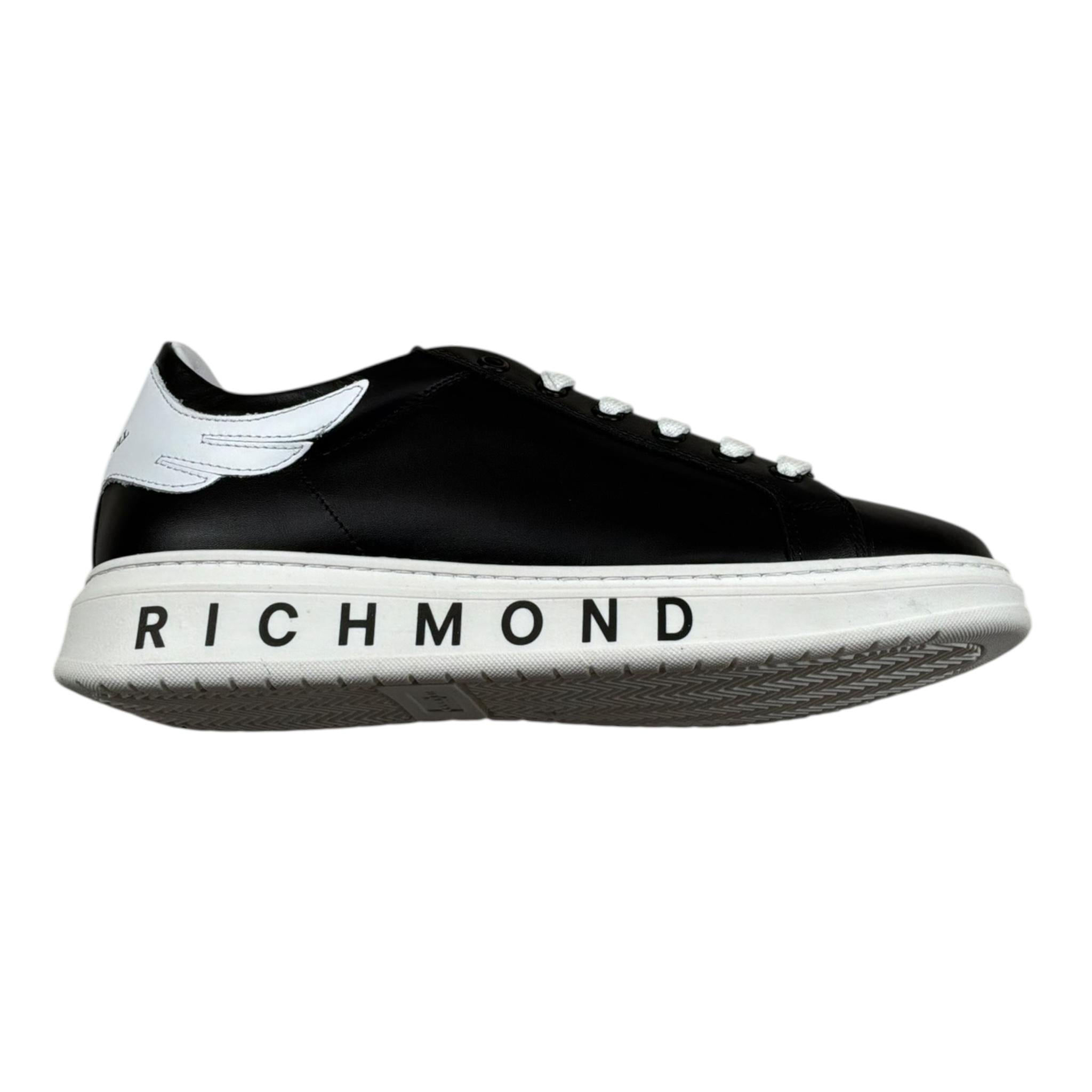 John Richmond Sneakers Tinta Unita con Stampa Logo per Bambino 21114 NERO JOHN RICHMOND 