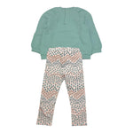 MAYORAL completo 2pz felpa-leggins bicolore con stampa Verde per Bambina 2710 VERDE MAYORAL 