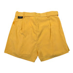 Sarabanda Short Tinta Unita con Cinturino per Bambina 04710 SENAPE SARABANDA 