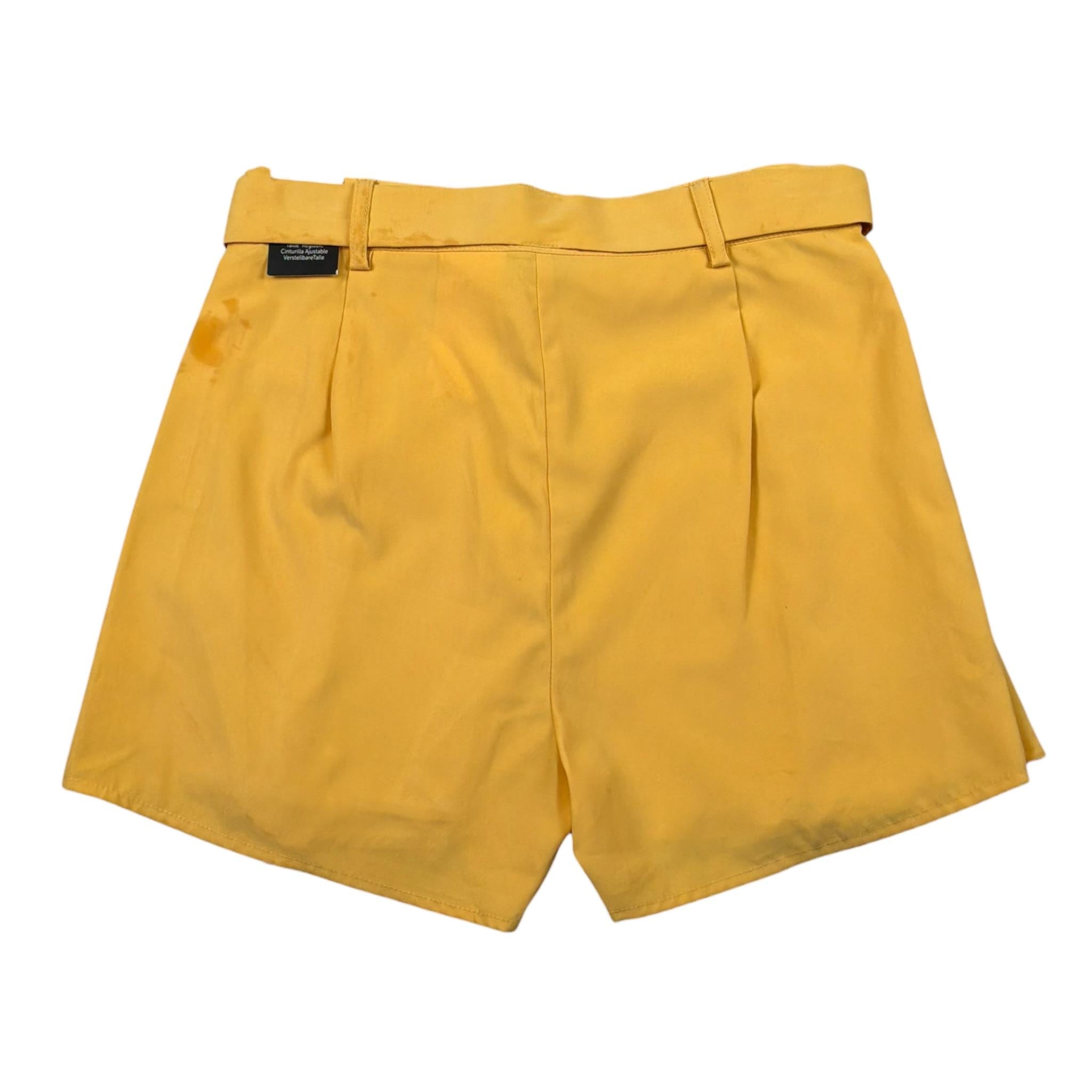 Sarabanda Short Tinta Unita con Cinturino per Bambina 04710 SENAPE SARABANDA 