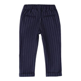 SARABANDA pantalone tinta unita con fantasia a righe Blu per Bambino A167 BLU SARABANDA 
