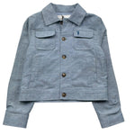 Trussardi Giacca Tinta Unita con Tasche per Bambino TBP26061GC AZZURRO TRUSSARDI 