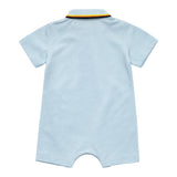K-Way Pagliaccetto Mezza Manica Tinta Unita con Stampa per Neonato K71373W AZZURRO K-WAY 