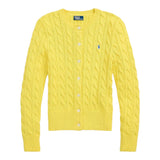 Ralph Lauren Cardigan Tinta Unita con Trecce per Bambina 312543047066 GIALLO RALPH LAUREN 
