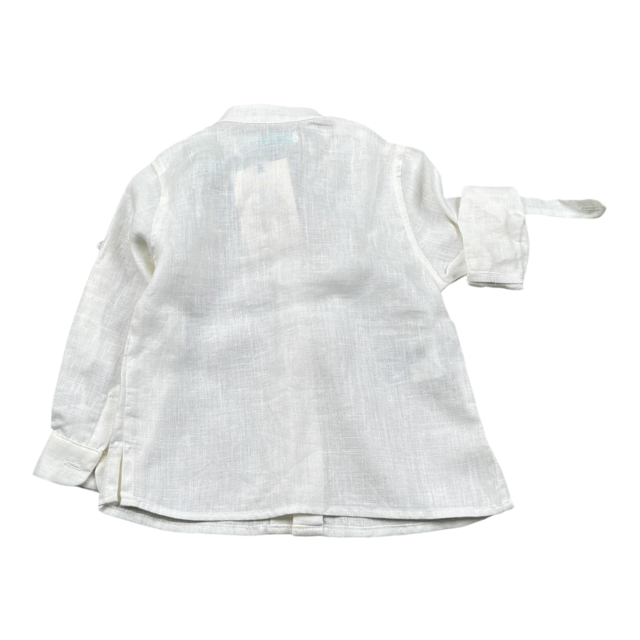 Abel & Lula Camicia tinta unita Manica Lunga Bianco per Neonato 5123 BIANCO ABEL & LULA 