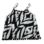 Kaos Top Tinta Unita con Fantasia per Bambina KS204 BIANCO KAOS 