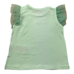 Liu Jo T-Shirt Girocollo Tinta Unita con Logo per Neonata K5GI18K6YW4 VERDE ACQUA LIU JO 