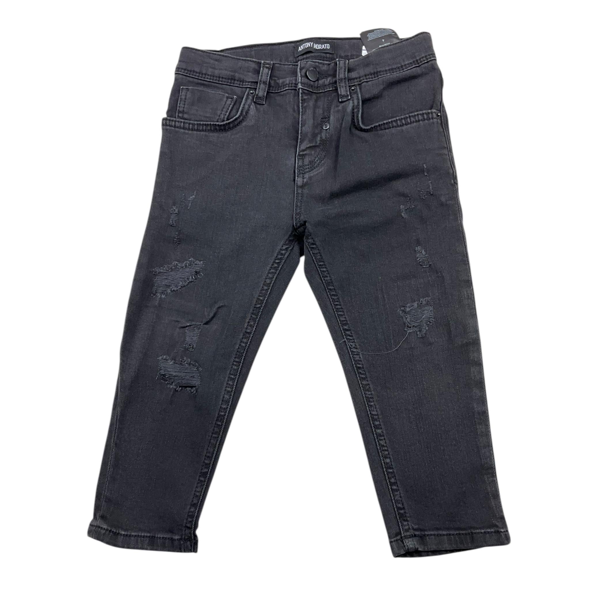 ANTONY MORATO pantalone tinta unita con girovita regolabile Nero per Bambino DT00066 NERO ANTONY MORATO 