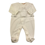 Elisabetta Franchi Tutina Manica Lunga Tinta Unita per Neonata ENTU125 PANNA ELISABETTA FRANCHI 