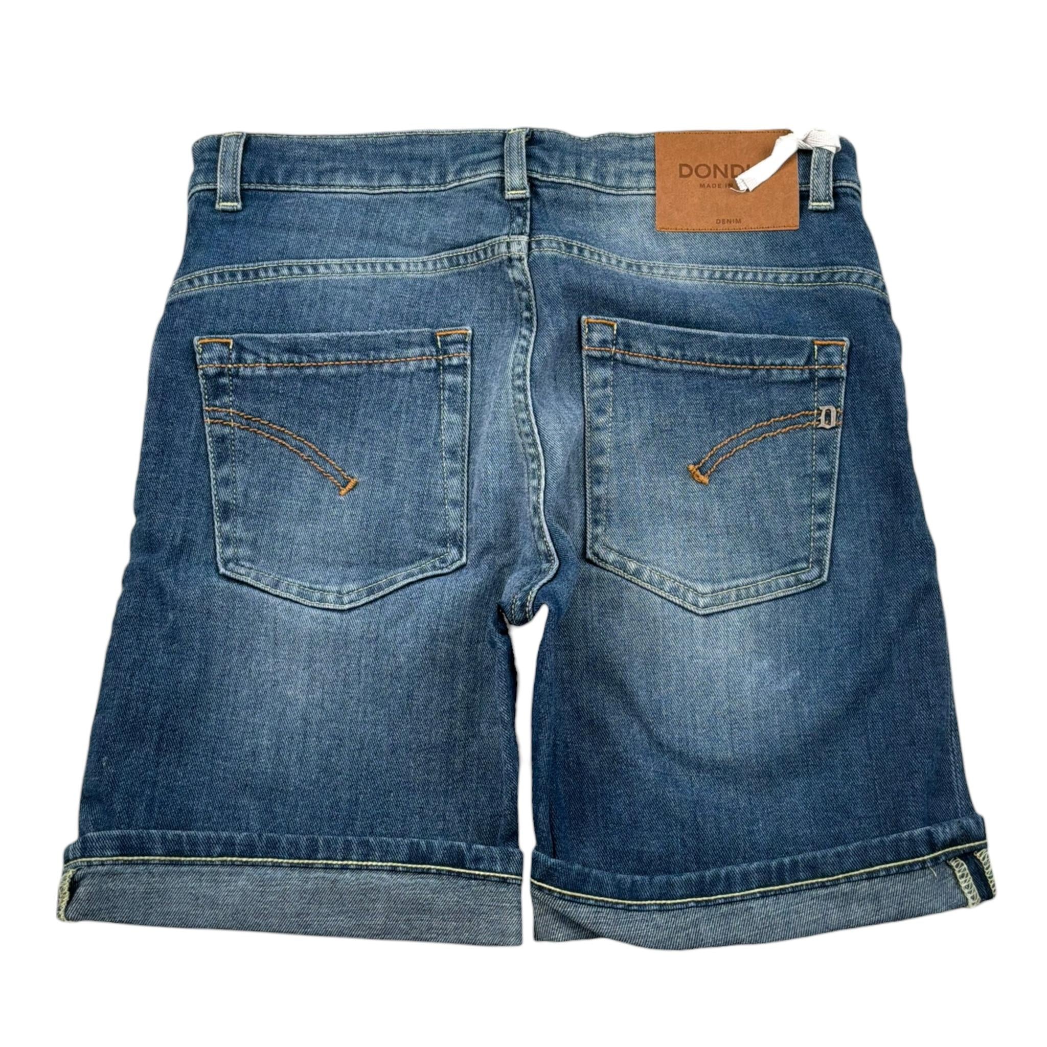 Dondup Bermuda In Denim Tinta Unita con 5 Tasche per Bambino DMBE019 BLU DONDUP 