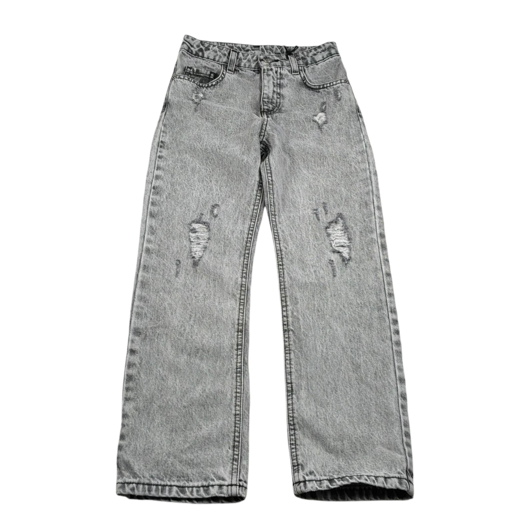 John Richmond Jeans Tinta Unita con Strappi per Bambino RBP26080JE GRIGIO JOHN RICHMOND 