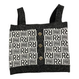 Relish Top Bretelle Bicolore Con Bottoni Bianco/Nero Per Bambina