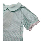 Wedoble Body Mezza Manica Fantasia Quadretti per Neonata V2505916X VERDE ACQUA WEDOBLE 