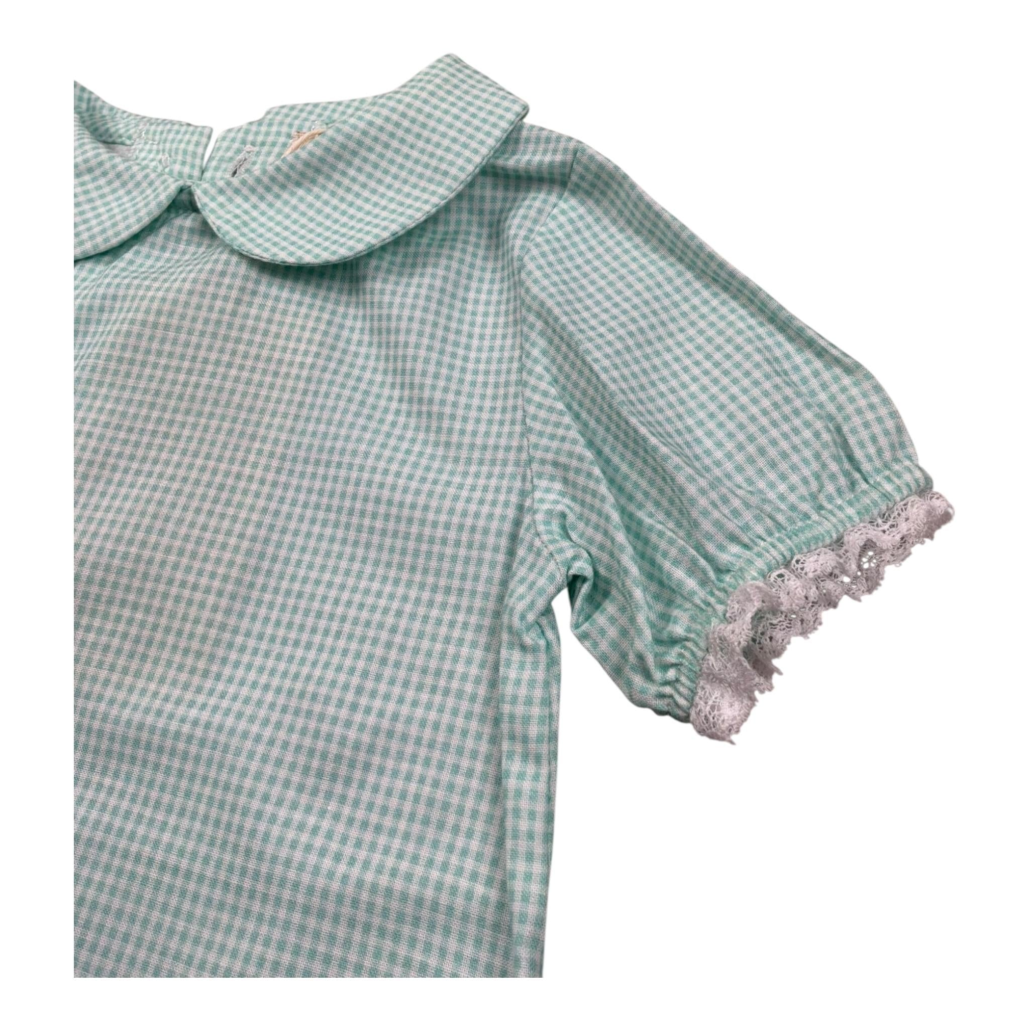 Wedoble Body Mezza Manica Fantasia Quadretti per Neonata V2505916X VERDE ACQUA WEDOBLE 