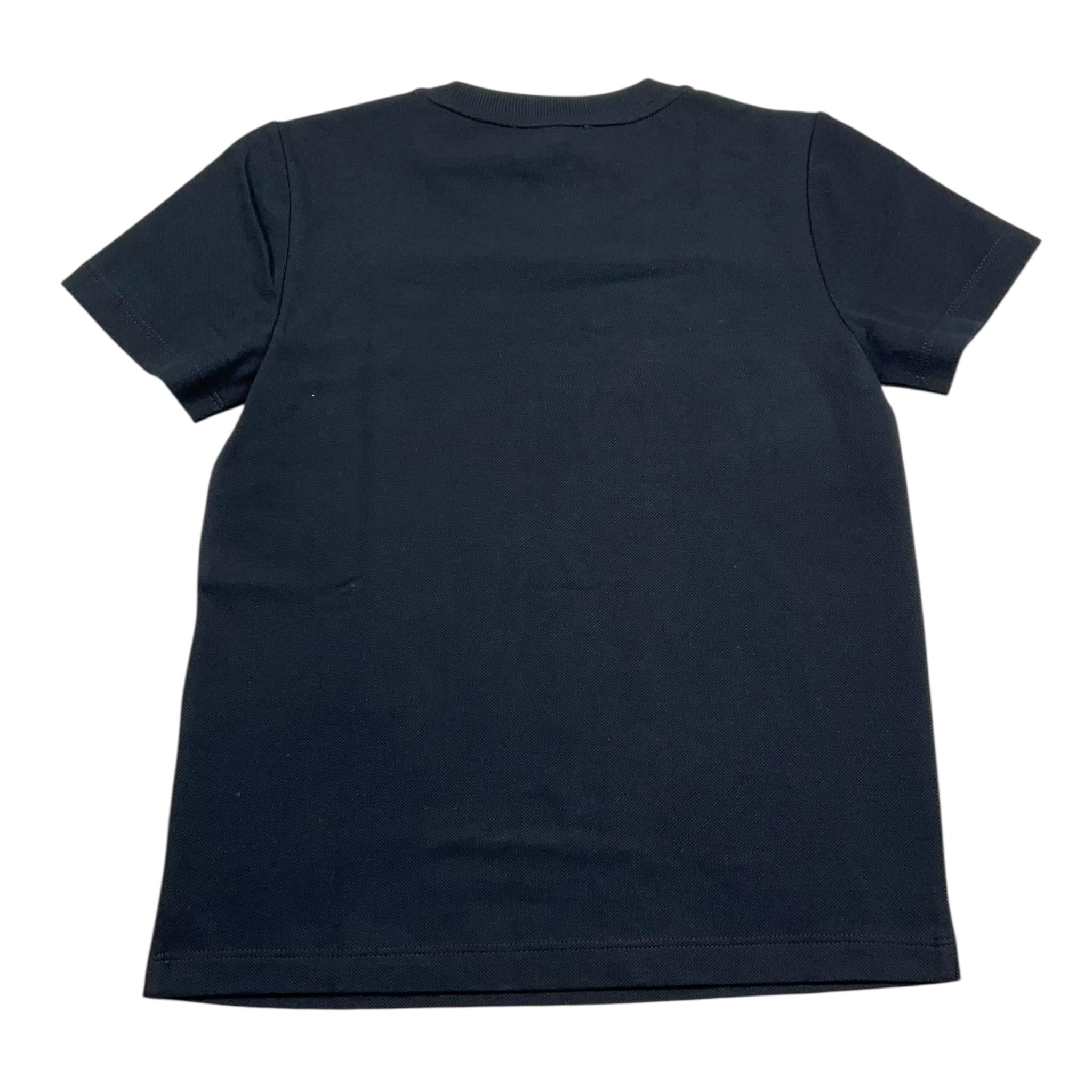 Emporio Armani T-Shirt Girocollo Tinta Unita con Logo per Bambino EB000166 BLU EMPORIO ARMANI 