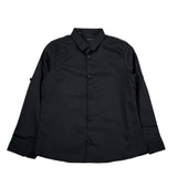 Daniele Alessandrini Camicia Manica Lunga Tinta Unita con Stampa per Bambino 1295C0306 NERO DANIELE ALESSANDRINI 