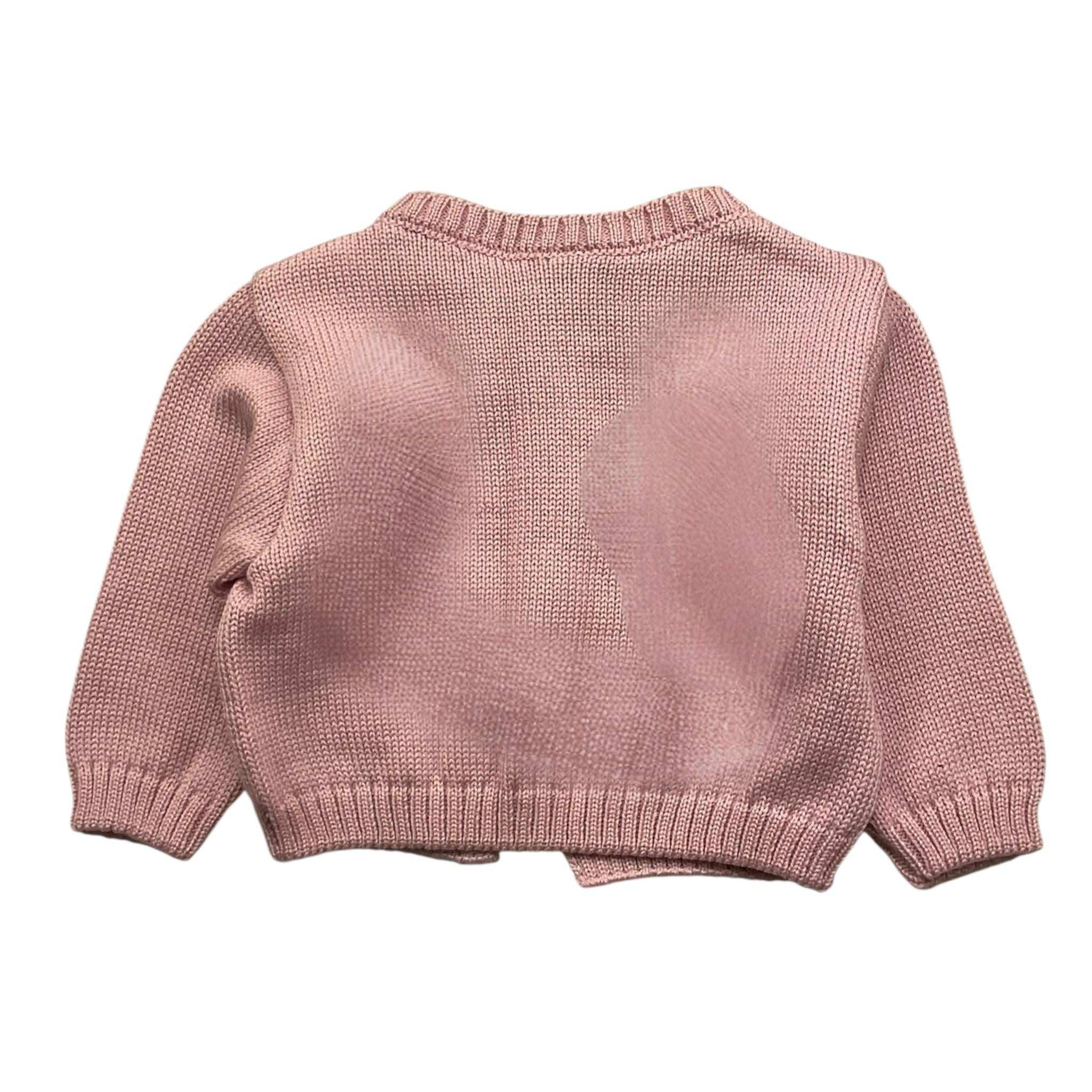 MARLU' coprispalle tinta unita con ricami Rosa per Neonata COPRISP ROSA MARLU' 