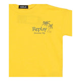 Replay T-Shirt Girocollo Tinta Unita con Stampa per Bambino SB7349 GIALLO REPLAY 