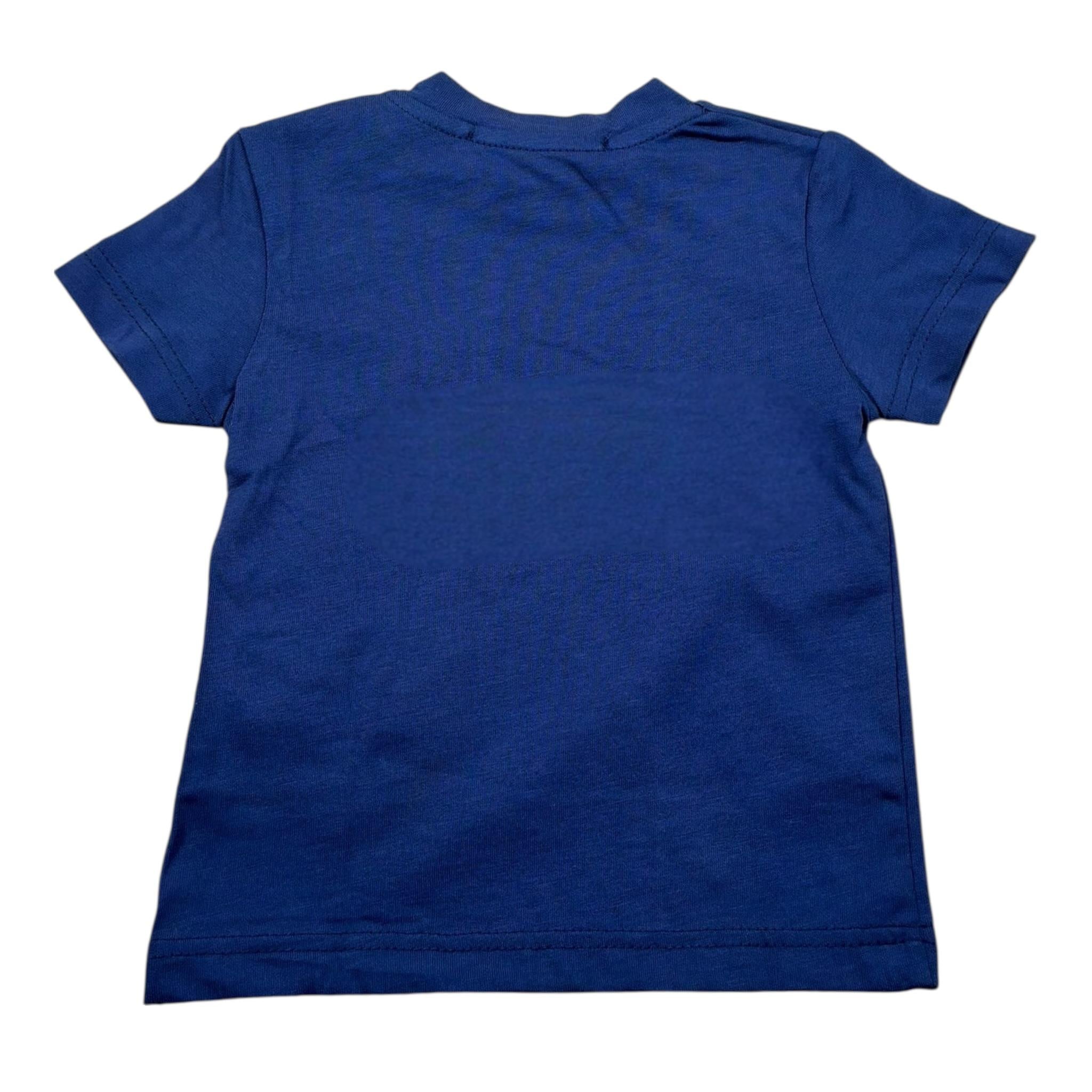 Manuel Ritz T-Shirt tinta unita On Stampa Blu per Neonato MR2656 BLU MANUEL RITZ 