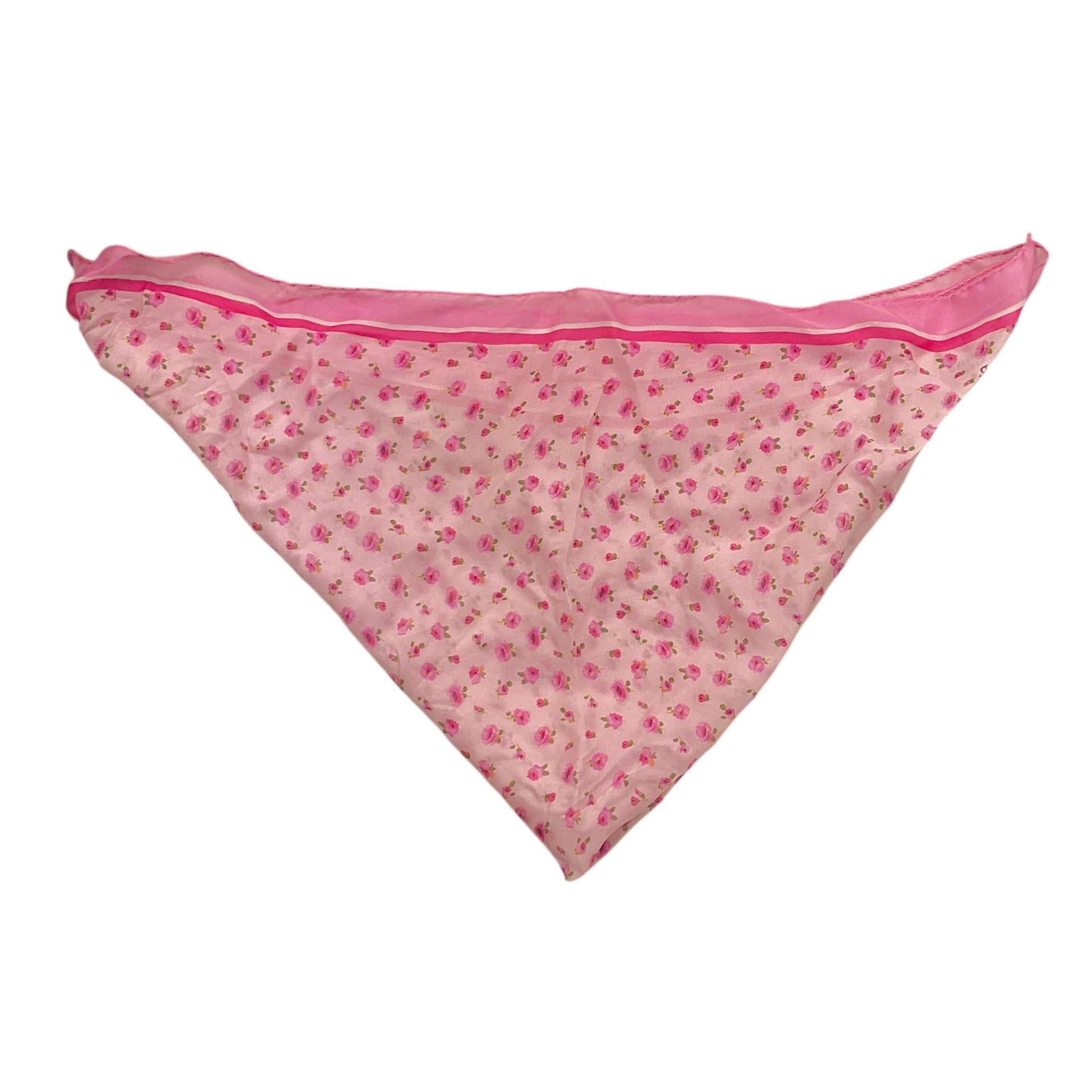 Simonetta Foulard Tinta Unita con Stampa Fiori per Bambina SU0A0 ROSA SIMONETTA 