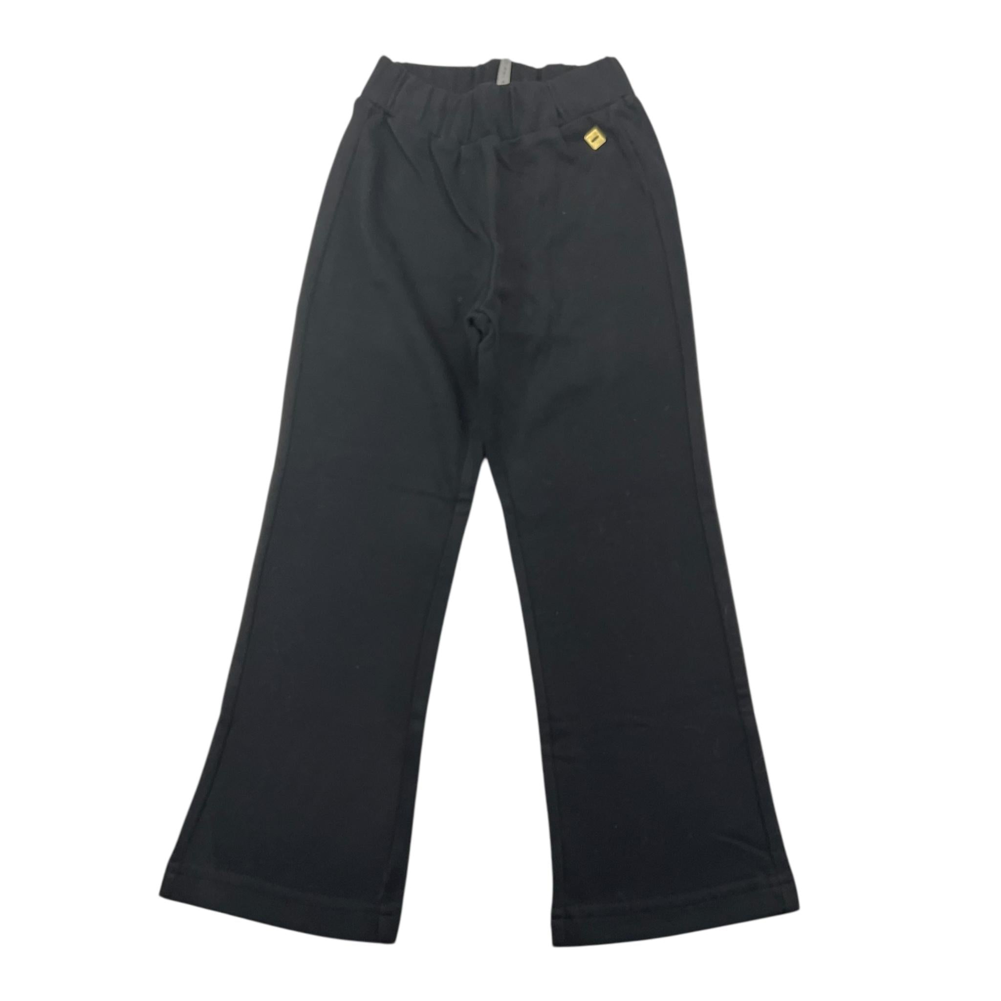 MANILA GRACE pantalone tinta unita modello a palazzo Nero per Bambina MFBF24P233 NERO MANILA GRACE 