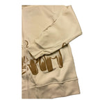 DISCLAIMER felpa con zip e cappuccio tinta unita con logo Panna per Bambino 24IDK58226 PANNA DISCLAIMER 