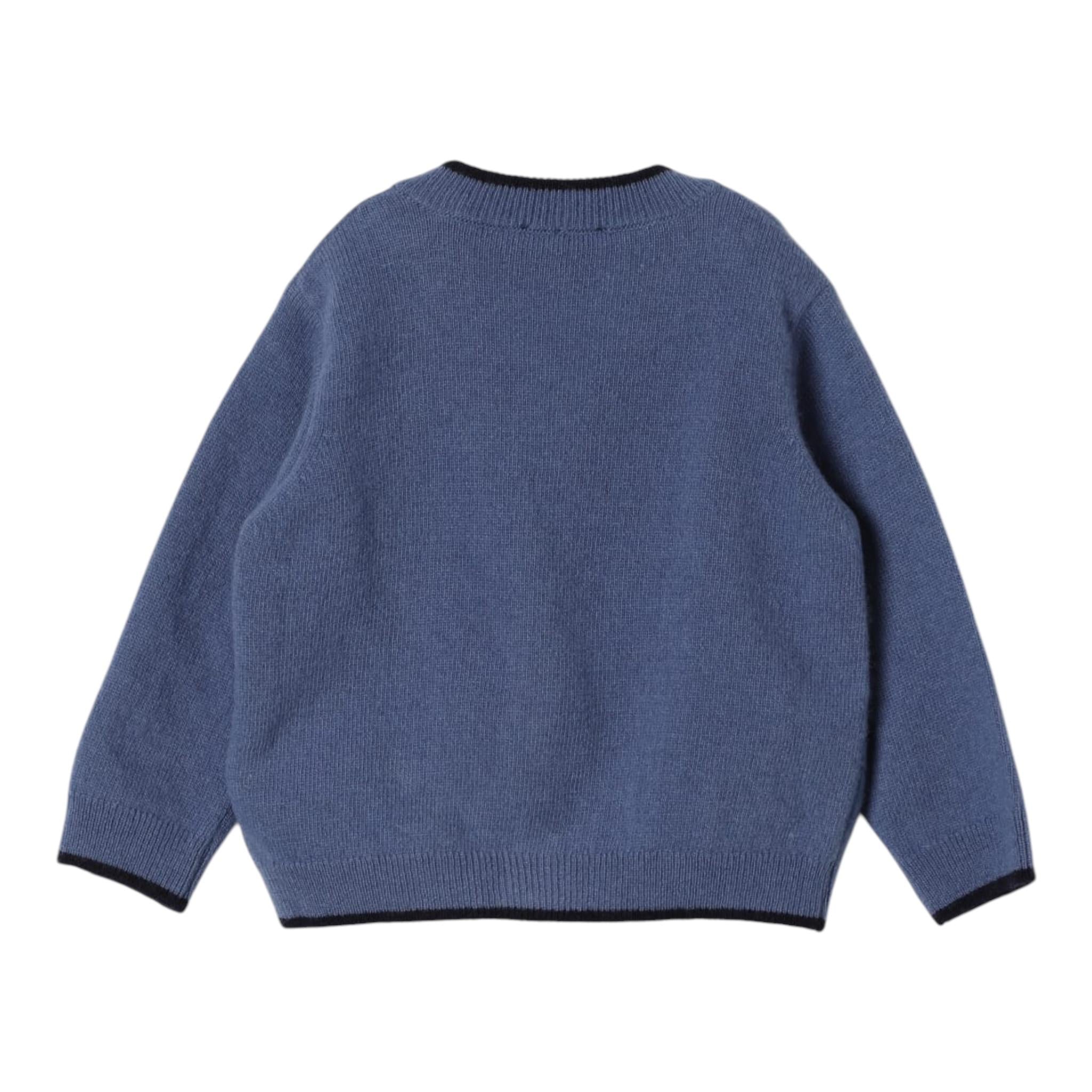 FAY cardigan tinta unita con logo Blu per Neonato FV9500 BLU FAY 