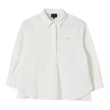 Fay Camicia Tinta Unita Traforata per Bambino FW5A20 BIANCO FAY 